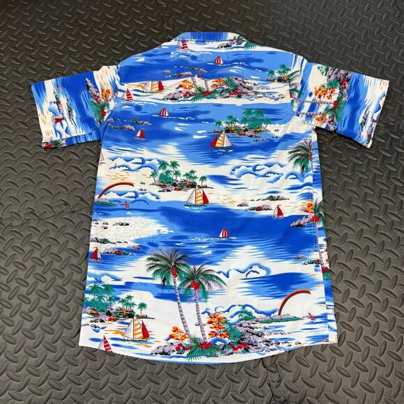 Design in Italy, Hawaiian Style Men's Shirt, Multi Color Size Small Dry Clean - Picture 8 of 8